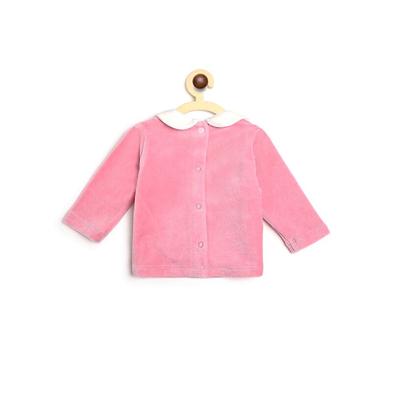 Girls Medium Pink Smock with Legging Set image number null